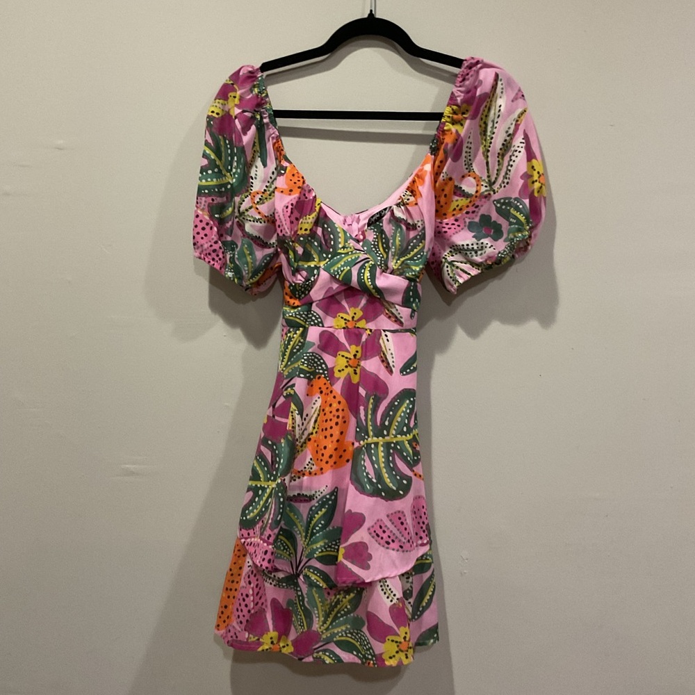 Fashion Nova Pink Floral Mini Dress